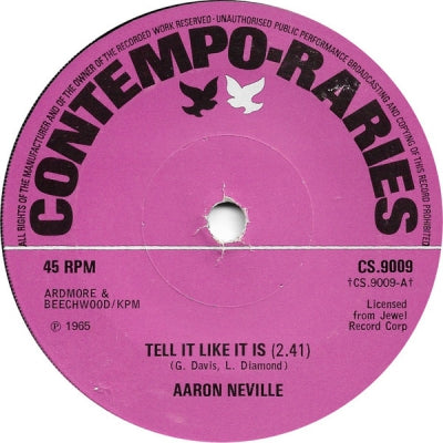 AARON NEVILLE - Tell It Like It Is / Why Worry