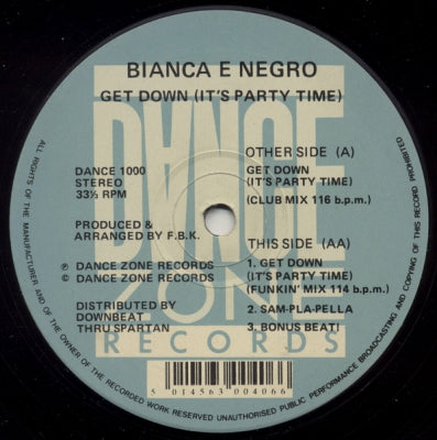 BIANCA E NEGRO - Get Down (It's Party Time)
