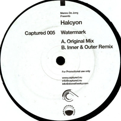 MENNO DE JONG PRESENTS HALCYON - Watermark