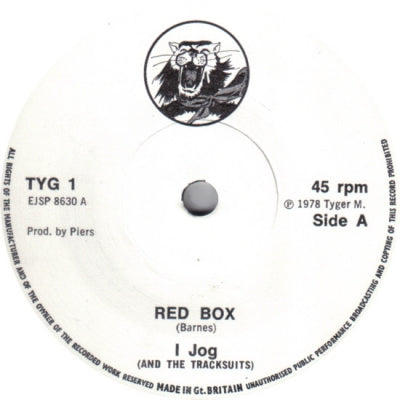 I JOG & THE TRACKSUITS - Red Box / Worrying Man