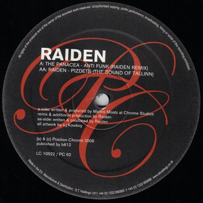 RAIDEN - Anti Funk (Raiden Remix) / Pizdets (The Sound Of Tallinn)