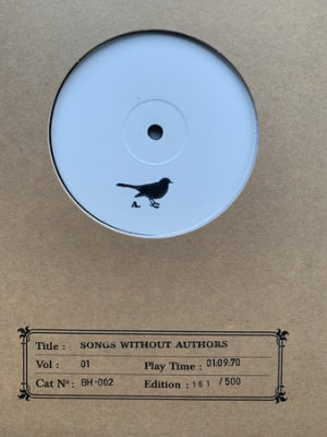 VARIOUS ARTISTS - Songs Without Authors Vol. 1