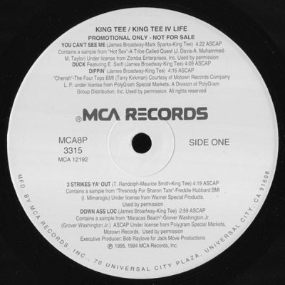 KING TEE - King Tee IV Life