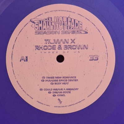 TILMAN, RHODE & BROWN - Three Of Us EP