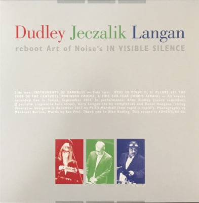 DUDLEY, JECZALIK & LANGAN - Dudley Jeczalik Langan Reboot Art Of Noise's In Visible Silence
