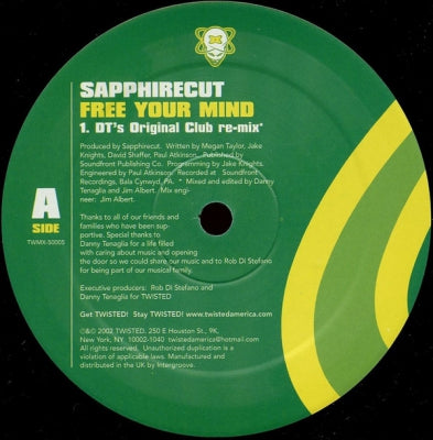 SAPPHIRECUT - Free Your Mind