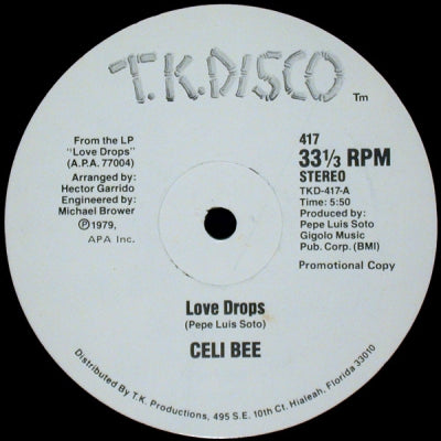 CELI BEE - Love Drops / Can't Let You Go