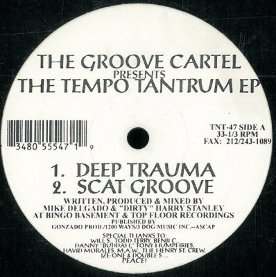 THE GROOVE CARTEL - The Tempo Tantrum EP