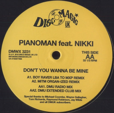 PIANOMAN FEAT. NIKKI - Don't You Wanna Be Mine