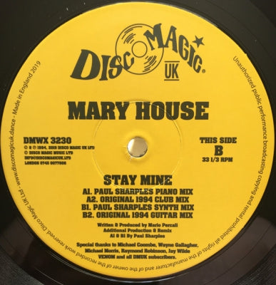 MARY HOUSE - Stay Mine
