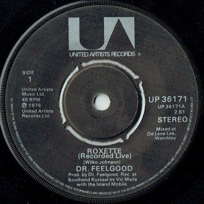 DR FEELGOOD - Roxette (Recorded Live)