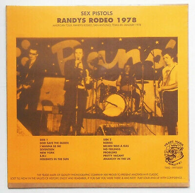 SEX PISTOLS - Randy's Rodeo 1978