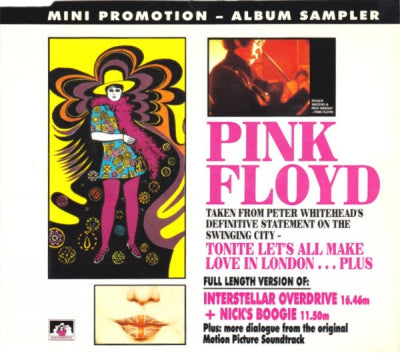 PINK FLOYD - Mini Promotion Album Sampler From Tonite Let's All Make Love In London ... Plus