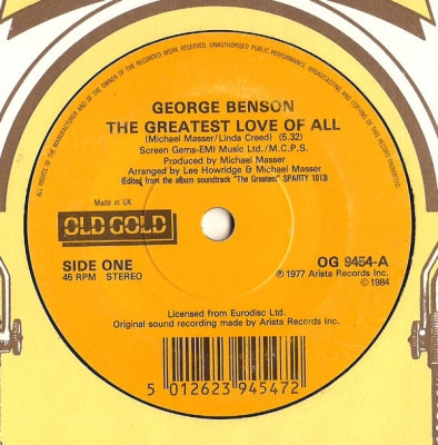 GEORGE BENSON / TOM BROWNE - The Greatest Love Of All / Funkin' For Jamaica (N.Y.)