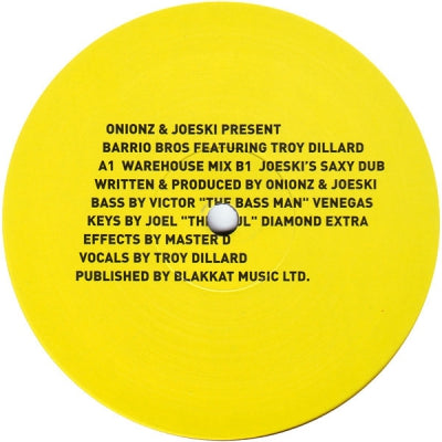 ONIONZ & JOESKI PRESENT BARRIO BROS FEATURING TROY DILLARD - Hold On To Your Love