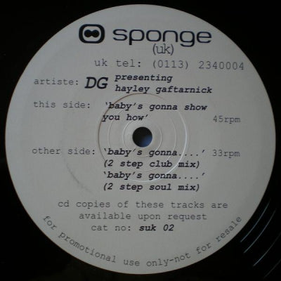 DG PRESENTING HAYLEY GAFTARNICK - Baby's Gonna Show You How