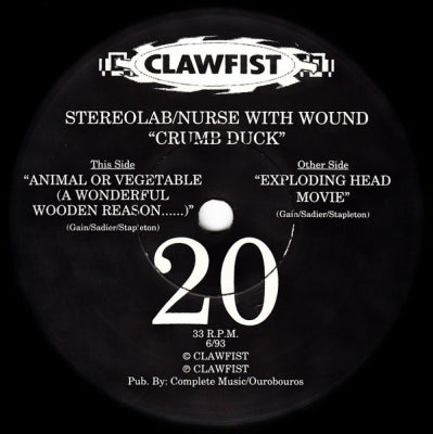 STEREOLAB / NURSE WITH WOUND - Crumb Duck