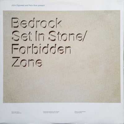 JOHN DIGWEED AND NICK MUIR PRESENT BEDROCK - Set In Stone / Forbidden Zone