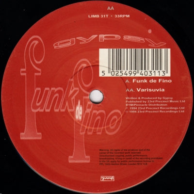 GYPSY - Funk De Fino / Varisuvia