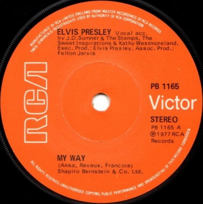 ELVIS PRESLEY - My Way / America