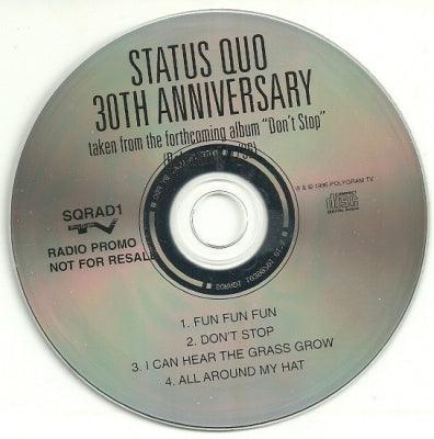 STATUS QUO - 30th Anniversary (Taken From The Forthcoming Album "Don't Stop")