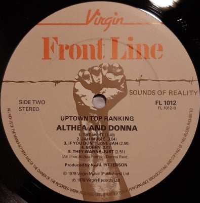 ALTHEA AND DONNA - Uptown Top Ranking