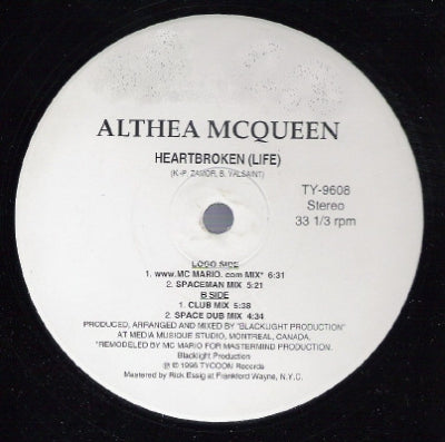 ALTHEA MCQUEEN - Heartbroken