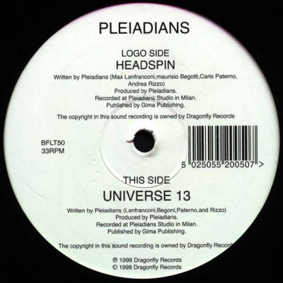 PLEIADIANS - Headspin / Universe 13