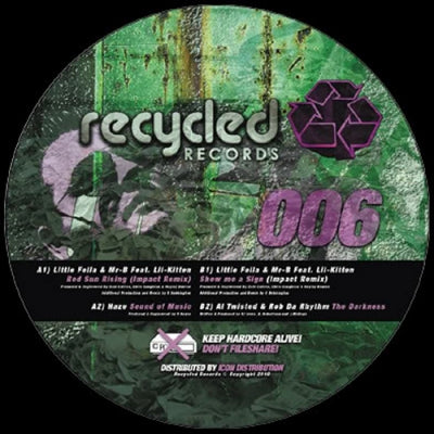 VARIOUS (LITTLE FELLA & MR-B FEAT. LIL-KITTEN / HAZE / AL TWISTED & ROB DA RHYTHM) - Red Sun Rising (Impact Remix) / Sound Of Music / Show Me A Sign (Impact Remix) / The Darkness