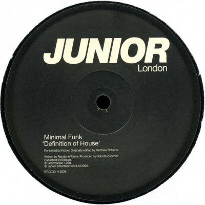 MINIMAL FUNK - Definition Of House