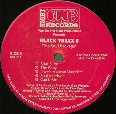 FOUR ON THE FLOOR PRODUCTIONS PRESENTS BLACK TRAXX - Volume 5 - The Soul Package