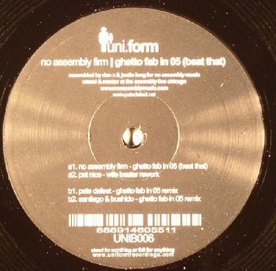 NO ASSEMBLY FIRM - Ghetto Fab In 05 (Beat That)