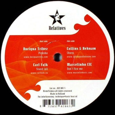 BORIQUA TRIBEZ / CARL FALK / COLLINS & BEHNAM / MARCELINHO CIC - Relatives 001