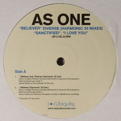 AS ONE - Believer / Sanctified / I Love You