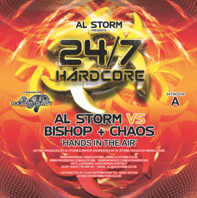 AL STORM VS BISHOP & CHAOS - Hands In The Air EP (Hands In The Air / Show Me Love / Virtual Nightmares)