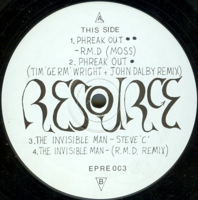 R.M.D. / STEVE C - Phreak Out / The Invisible Man