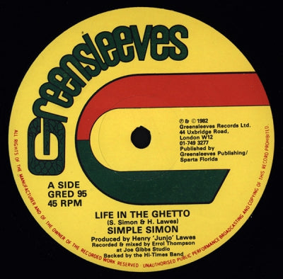 SIMPLE SIMON - Life In The Ghetto