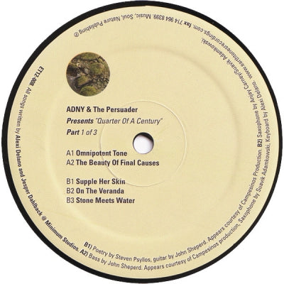 ADNY & THE PERSUADER - Quarter Of A Century - Part 1 Of 3