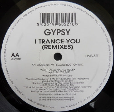 GYPSY - I Trance You (Remixes)