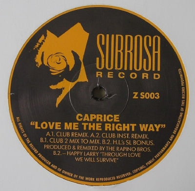 CAPRICE - Love Me The Right Way