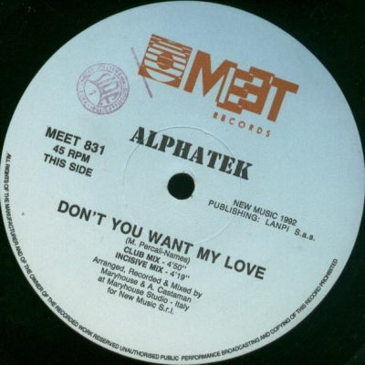 ALPHATEK - Don't You Want My Love
