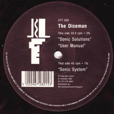 THE DICEMAN - Sonic Solutions