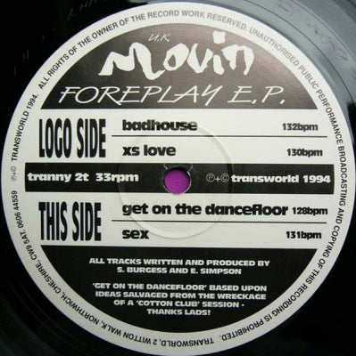 U.K. MOVIN - Foreplay EP