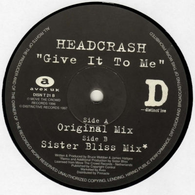 HEADCRASH - Give It To Me
