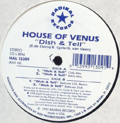 HOUSE OF VENUS - Dish & Tell
