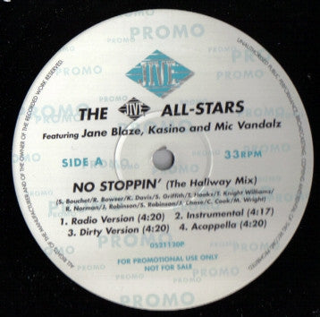 THE JIVE ALL-STARS - No Stoppin'