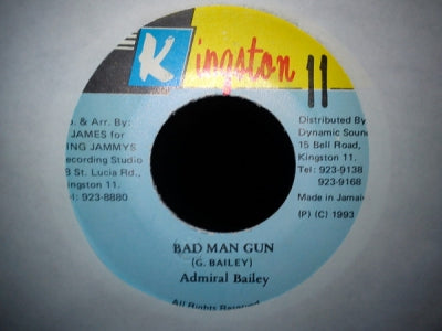 ADMIRAL BAILEY - Bad Man Gun / Version