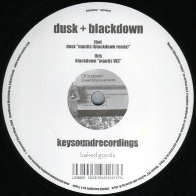 DUSK + BLACKDOWN - Mantis (Blackdown Remix) / Mantis VI3