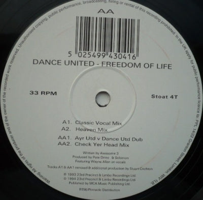 DANCE UNITED - Freedom Of Life