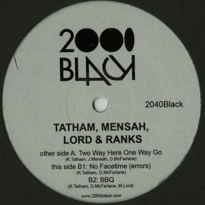 TATHAM, MENSAH, LORD & RANKS - Two Way Here One Way Go